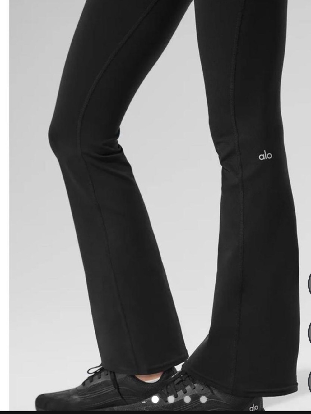 ALO Yoga Black Boot-Cut Flare Leggings